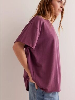 We The Free Oversize Nina Short Sleeve TShirt in Purple (see picture for colour)